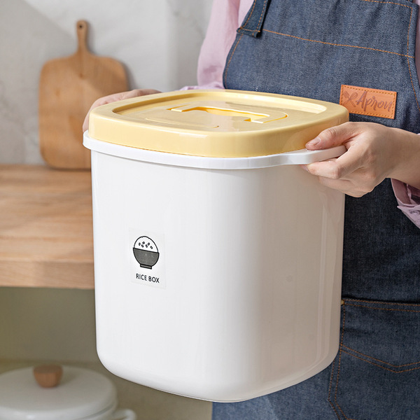 Sealed rice bucket plastic moisture-proof insect-proof metering rice…