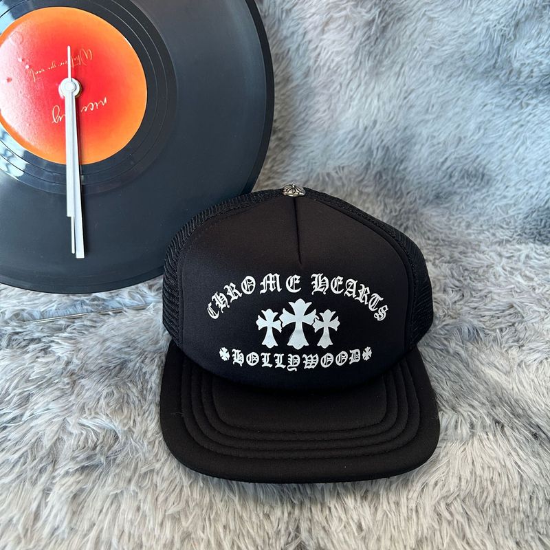 Chrome hearts 美式潮牌新款情侣夏季trucker cap 遮阳帽现货批发|undefined