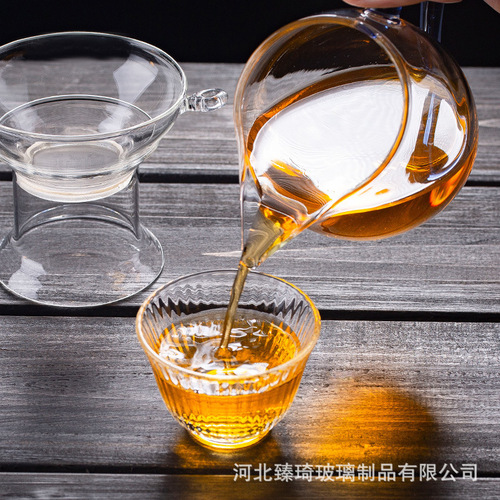 Factory Wholesale Glass Water Cup Chinese Tea Set Accessories Set Cup Business Teapot Leisure New Style