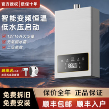 雪变频恒温燃气热水器家用气液化气煤气12L16升即热工厂货源批发