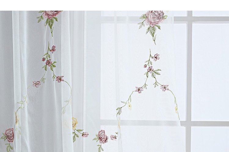 Fertiger amerikanischer bestickter Vorhang, halbverdunkelnd, für Wohnzimmer/Schlafzimmer/durch die Gardinenstange_voghion.com