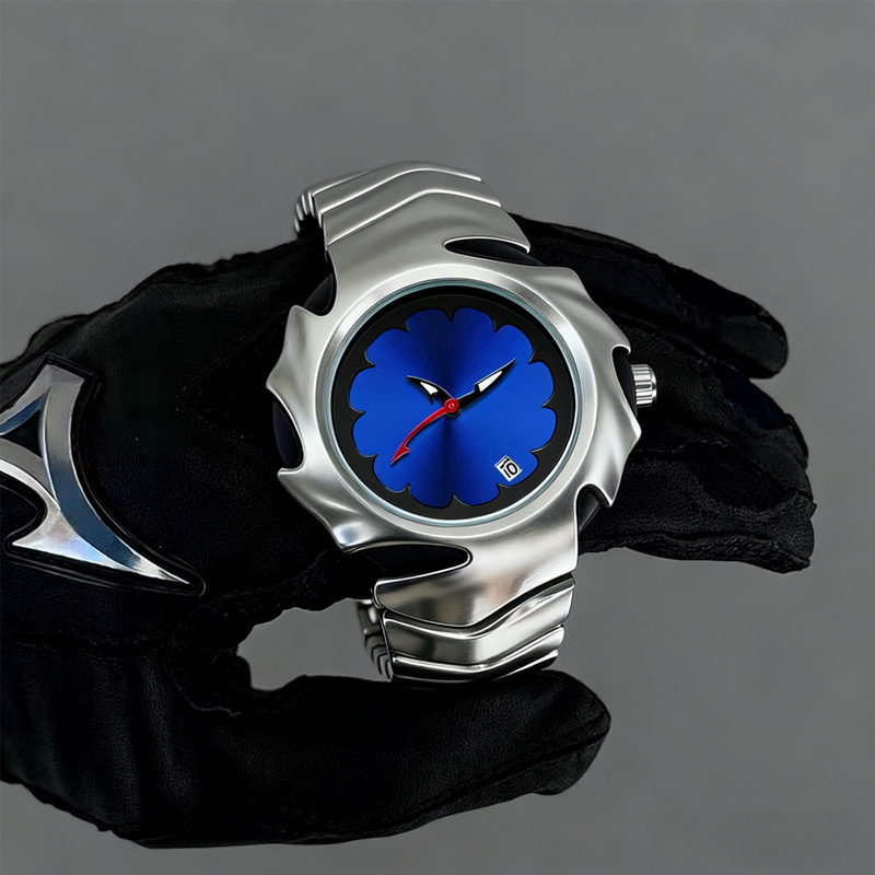 Foreign Trade Popular Y2K Special-Shaped Blade Watch Men's Original Authentic High-Value Waterproof Quartz Watch Source Factory
