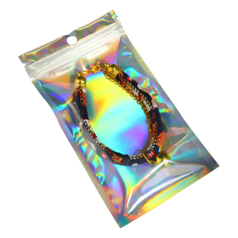 Magia bolsa de joyería de color bolsa de láser línea de datos bolsa de Yin Yang bolsa de flash digital papel de aluminio bolsa de plástico bolsa Ziplock