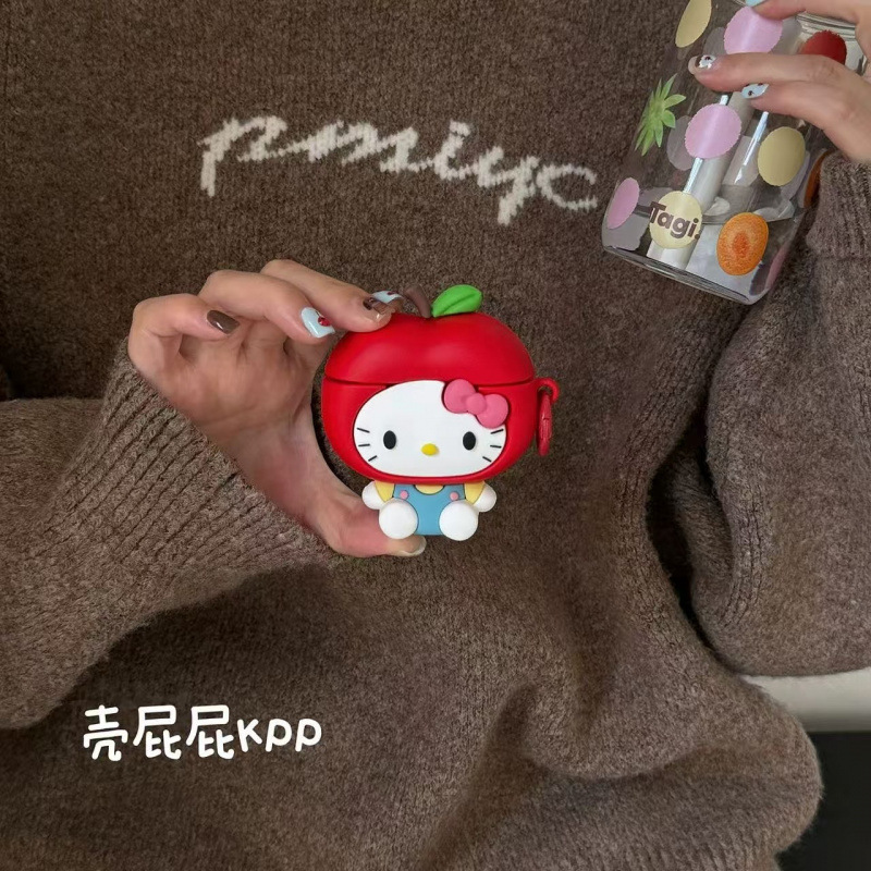 立体可爱硅胶造型苹果KTAirpods1/2代苹果无线蓝牙耳机保护套3/4|undefined