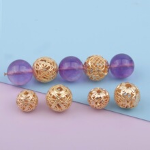 14k��ɫ��ɫ�U���򽑻��y����10mm����diy������Ʒ�g�������