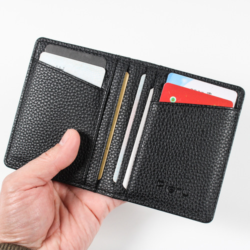  Best-Selling Multifunctional, High-Capacity Card Holder with Lychee Grain Design for Documents and Cards—Wholesale Leather Wallet for Driver’s Licenses
