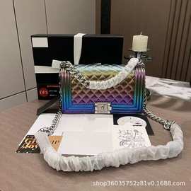 海外会员礼VIP gift 时尚潮流辣妈包leboy炫彩系列斜挎包单肩包女