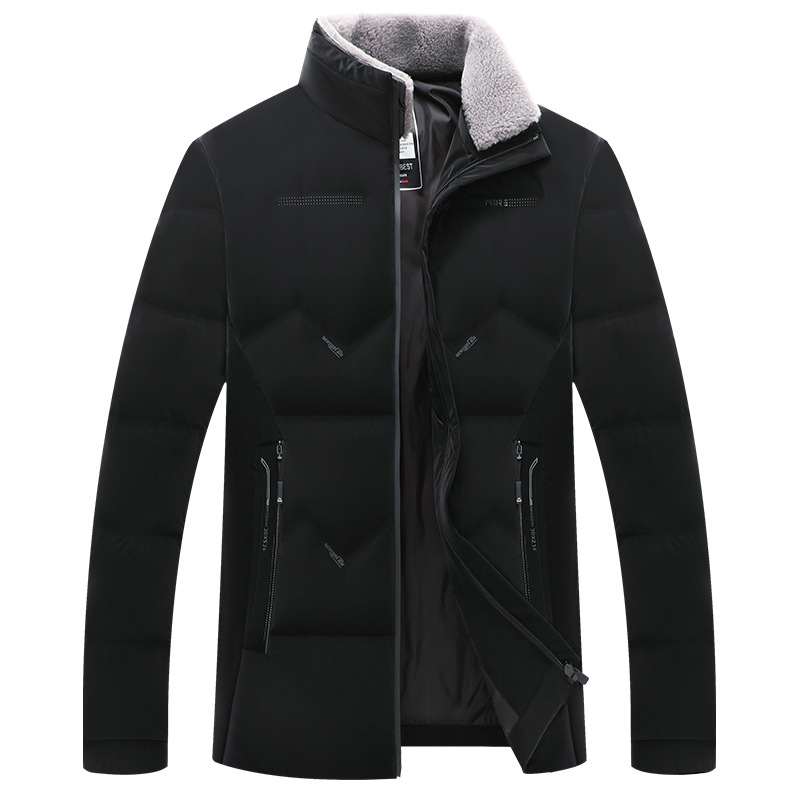 Piumino uomo invernale giacca in cotone con collo alto moda_voghion.com