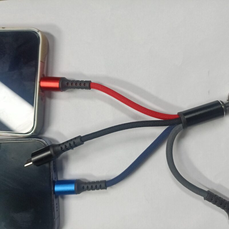編みキーホルダー一引き三携帯電話データケーブルtypecアンドロイドP果三合一充電線クリエイティブプレゼント|undefined