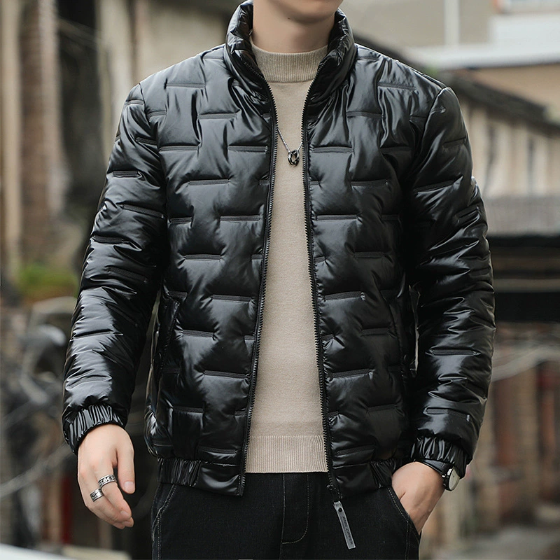 Winter trend short polyurethane jacket for leisure, wholesale