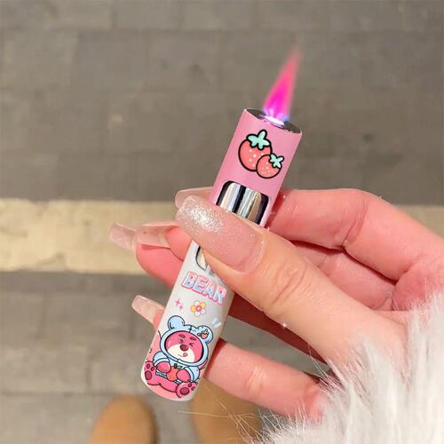 Kuromi Pacha Dog Lighter Sanrio Gradient Color Cylindrical Cartoon Boyfriend Gift Ladies Cute Lighter