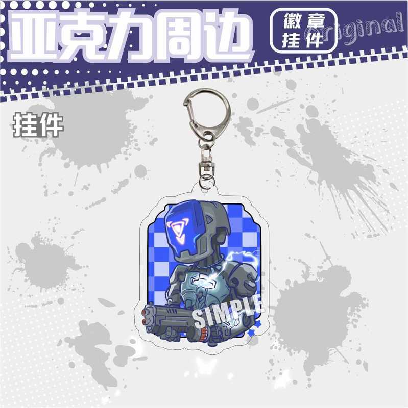 オリジナル畏れ无い契约Valorantアクリルキーホルダー贤者不死鸟レイズブリキバッジストラップ|undefined