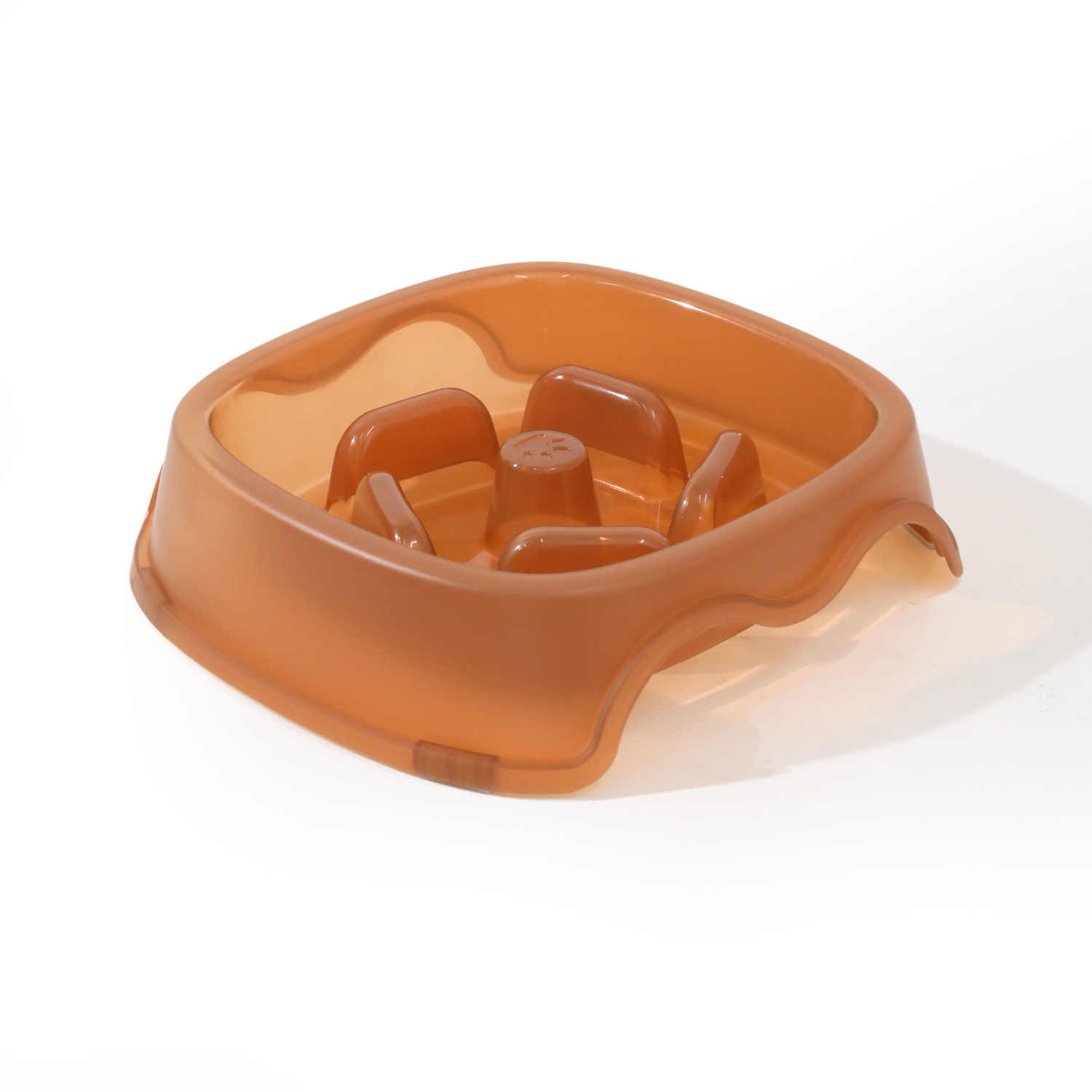 Spot wholesale tazón para gatos cuadrado semipermeable para mascotas, antideslizante, anti-asfixia, tazón de comida lenta para mascotas, tazón para perros de agua potable