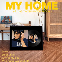 JAY 周杰伦仿黑胶专辑封面装饰画卧室挂画音乐明星ins风宿舍摆画