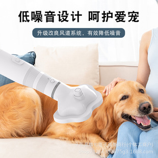 Cross-border Foreign Trade Pet Air Dryer Hot Air Comb Dog Hair Blowing Comb Hair Blowing Floating Hair Cleaning Beauty Blowing Comb