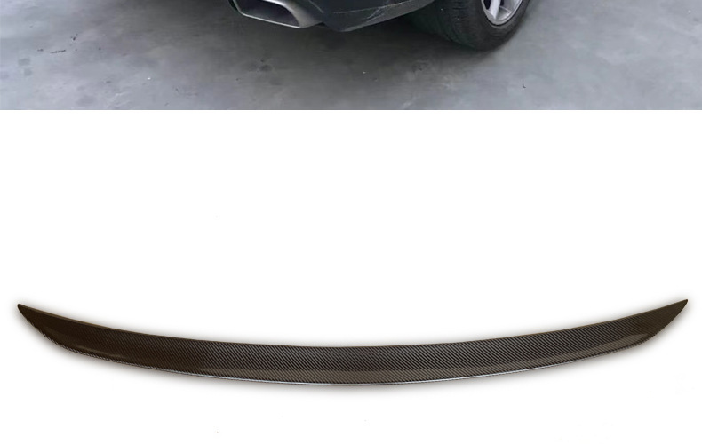 Suitable for Porsche Cayenne Coupe Carbon Fiber Rear Wing Car Modification Cayenne Fixed Wing Rear Spoiler