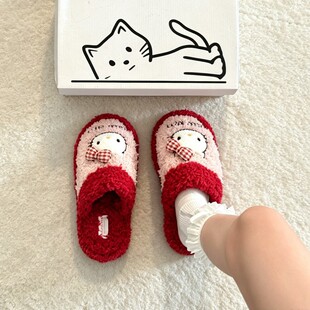 �����t����HelloKitty����ЬŮ2026�ﶬ�¿���ֵ�Ӽұ�ůëëЬ
