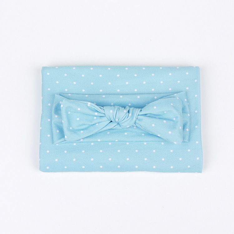 Fashion Baby Swaddle Rabbit Ears Hair Band Solid Color Baby Wrapped Blanket display picture 7
