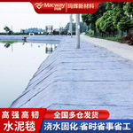 水泥毯浇水固化新型混凝土鱼塘护坡铺路河道沟渠基坑防护固土毯布