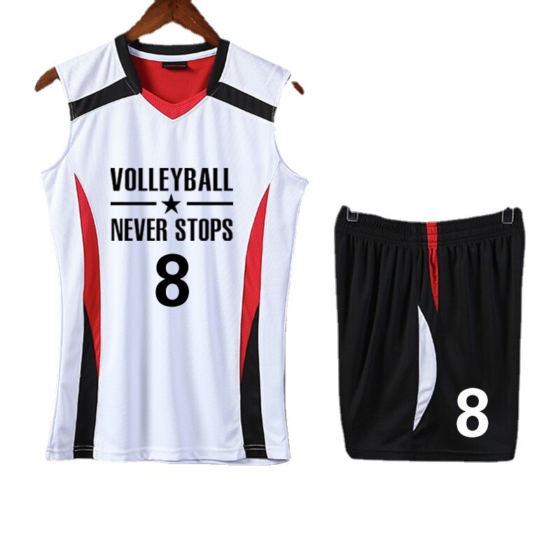 New sleeveless volleyball suit men's and women's breathable volleyball suit Training Competition team clothing printing printing number Group purchase New sleeveless volleyball suit men's and women's breathable volleyball suit Training Competition team clothing printing printing number Group purchase
