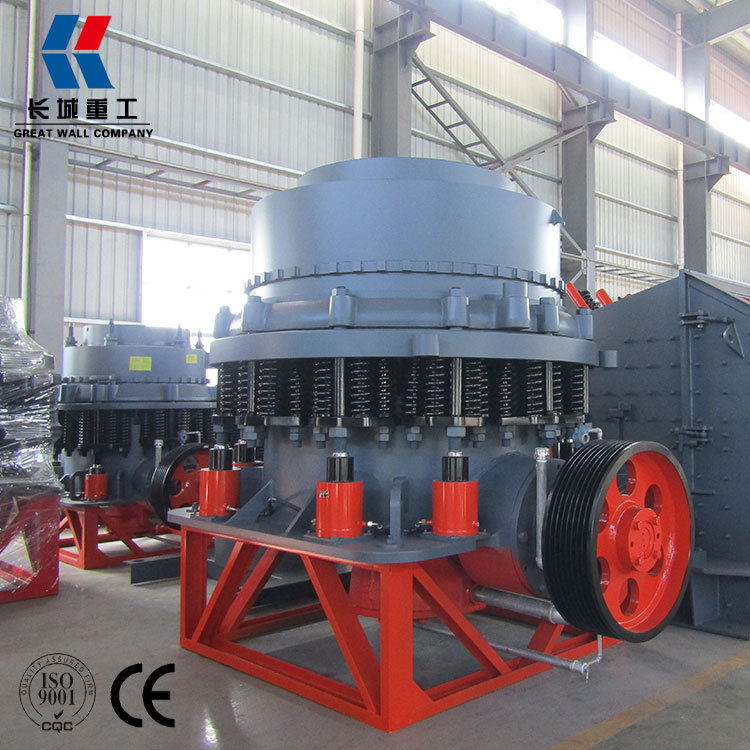 破碎石头的机械 玄武岩石料生产线 圆锥移动式破碎机