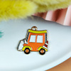 Metal ambulance, transport, pendant, earrings, accessory with accessories, fire truck, handmade