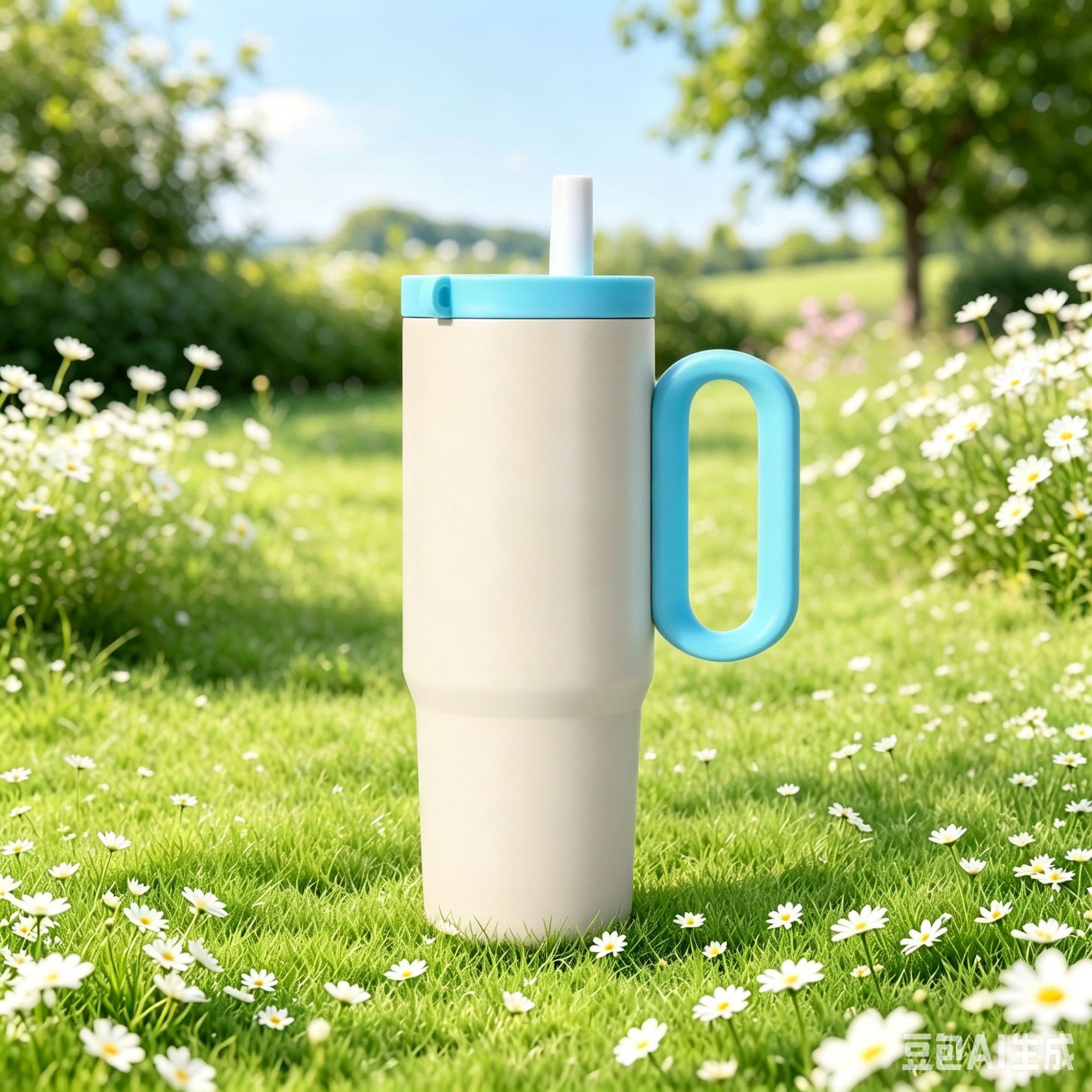 Nueva taza de acero inoxidable de alto valor nominal de 750ml con mango de hielo 304