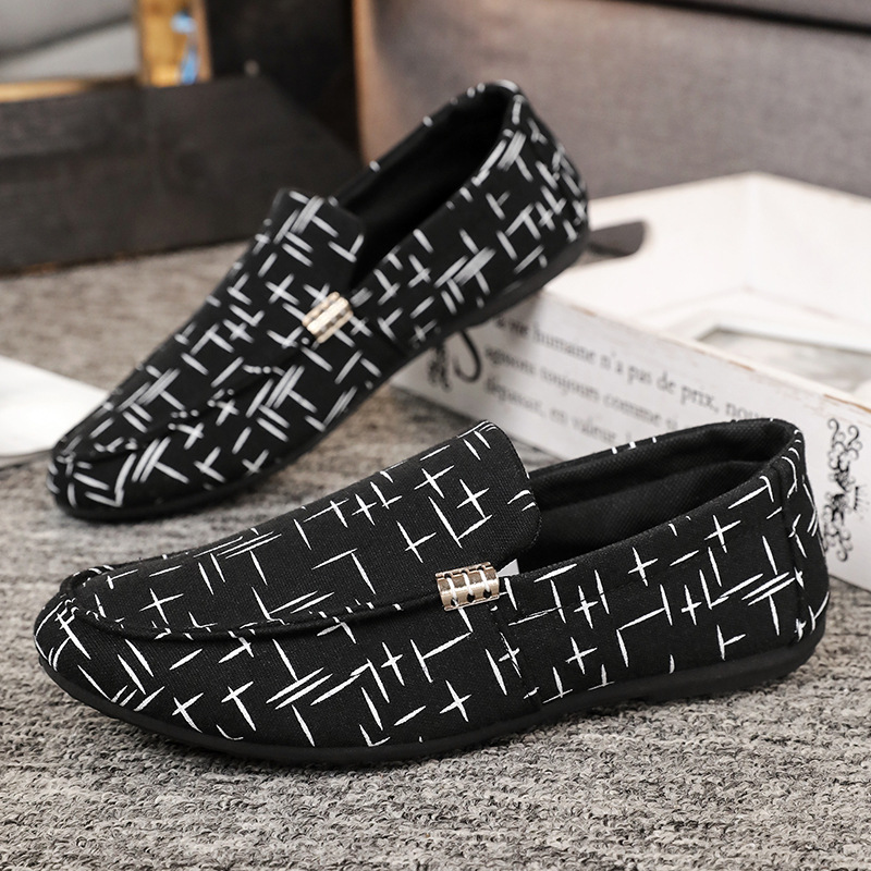 Zapatos para hombres, moda coreana, personalidad en línea, zapatos perezosos, zapatos británicos, zapatos casuales para hombres.