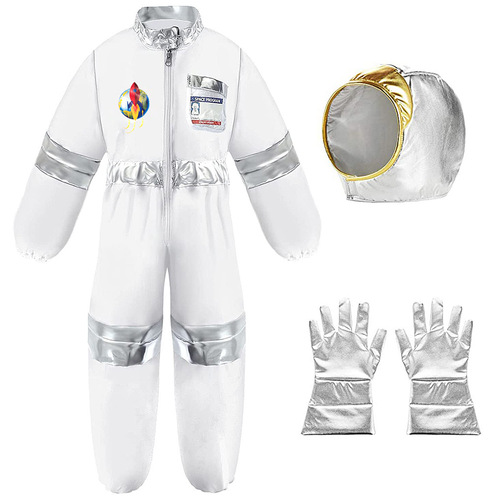 Children's Space Suit Halloween Costume Cosplay Performance Suit Astronaut Gloves Festival Party Performance Costume
