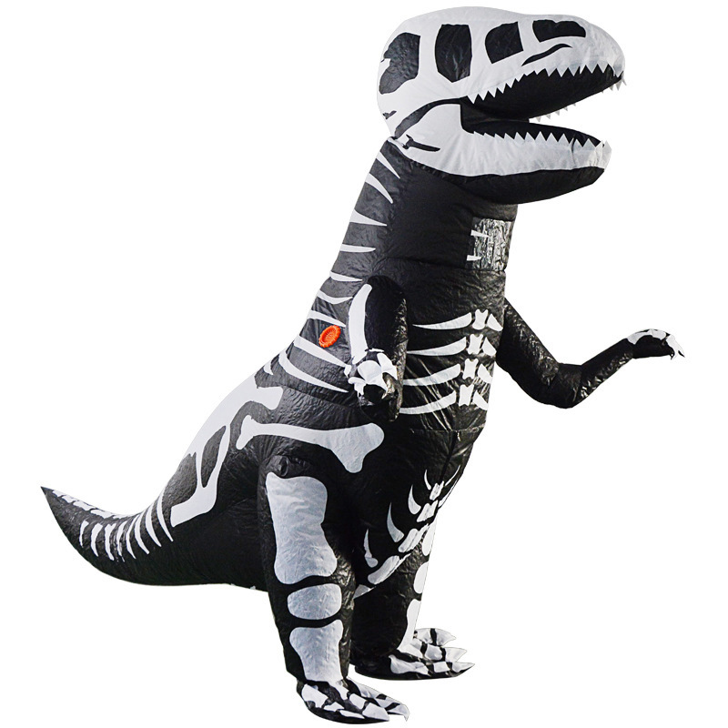 Fiesta de Halloween Traje inflable Tyrannosaurus Rex Montando Dinosaurio Vaca Shark Marioneta Traje Alien Fantasma Abrazado