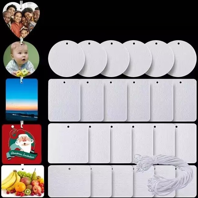 热转印香薰片DIY香片热升华车载香薰片 挂件空气清新香片家车两用