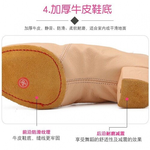Adult Canvas Shoes Yoga Shoes Women Teacher Bottom Practice Genuine Leather Ballet Shoes Soft Latin Dance Shoes Three Soft Sole Shoes