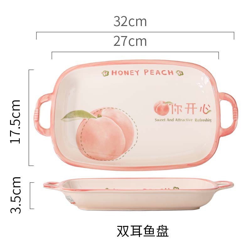 釉薬の下の陶磁器の碗の食器のセットの家庭用のご飯の碗の野菜の皿の果物のネットの赤いスープの碗の魚の皿はありません。|undefined