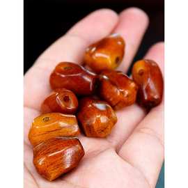 复古牦牛骨雕刻鲨鱼背三通佛头星月菩提子佛珠手链手串菩提配饰品