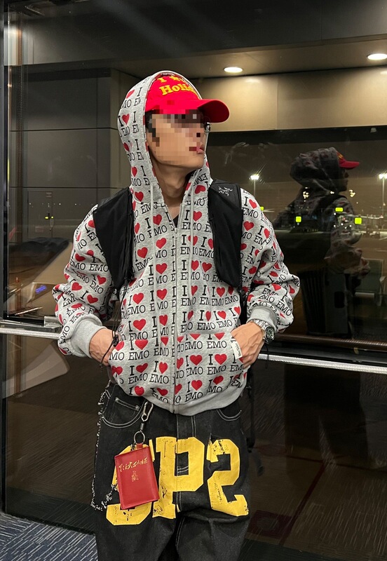 美式条纹拉链卫衣男女连帽春秋季宽松休闲兔毛绒帽衫情侣开衫外套|undefined