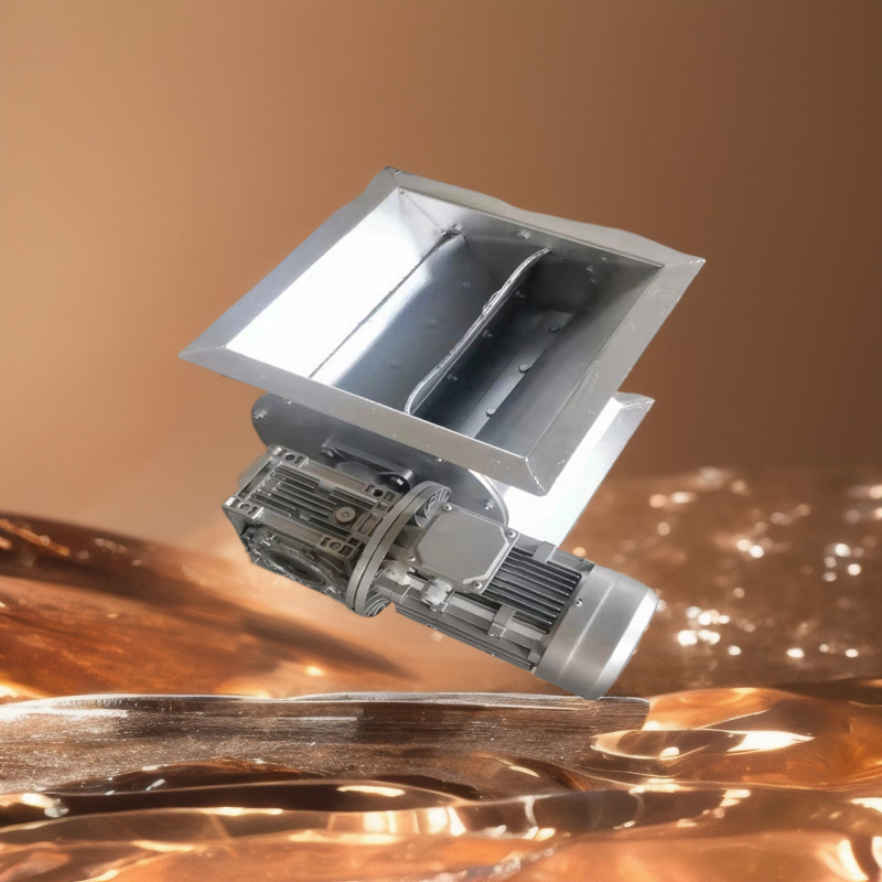 木材厂用叶轮给料机 焊接型不锈钢材质 长方口防爆电机卸料阀平稳