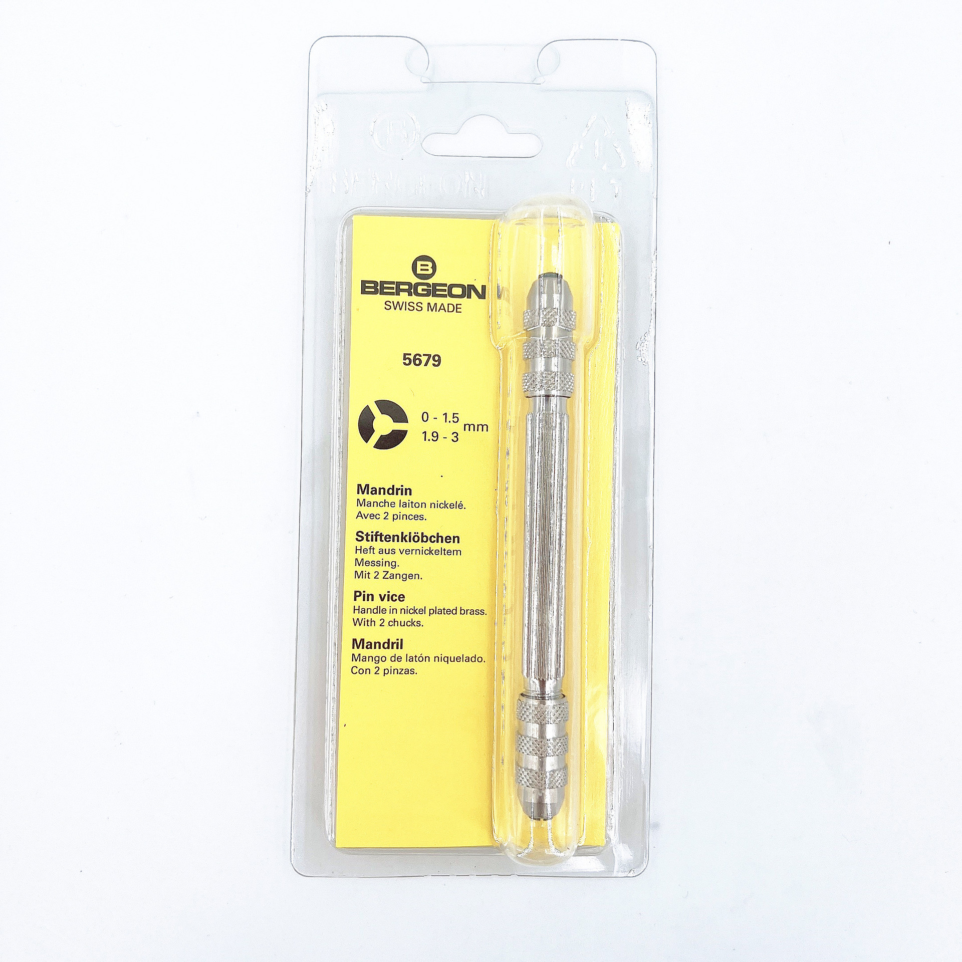 瑞士博格BERGEON 5679拿子（索钳） 手表维修工具0-1.5mm 1.9-3mm