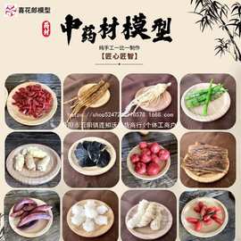 鹿茸学院模型院校药材科教教具虫草名贵黄精草人普教医学院校标本