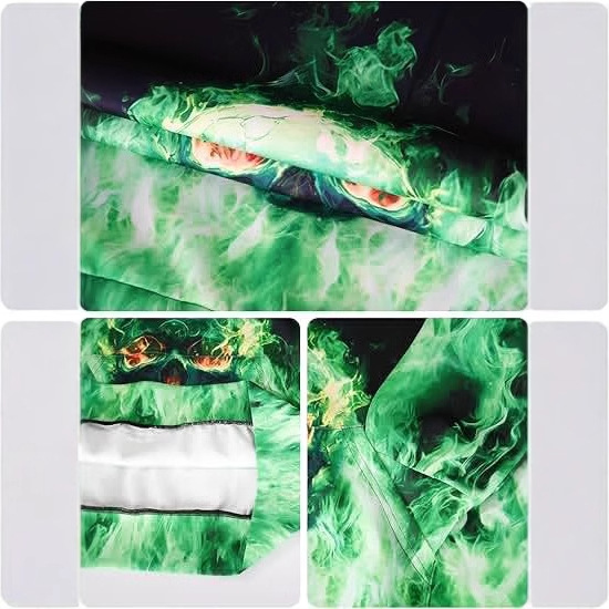 2024 Venta caliente Hellfire Skull 3D Impresión digital Sudadera con capucha suelta casual para hombre Sudadera con capucha