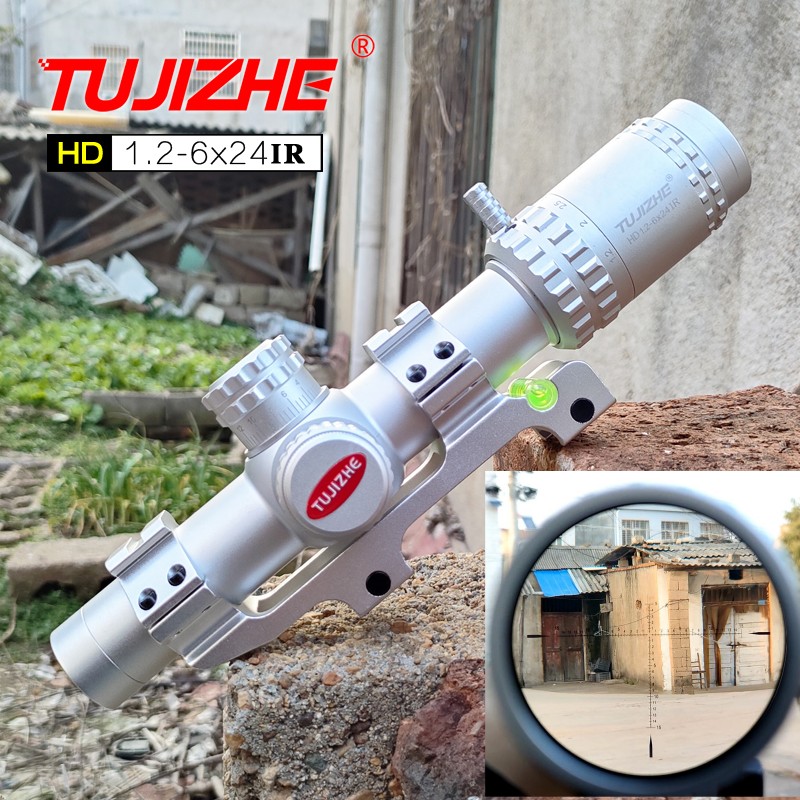 1.2 - 6 espejo de velocidad de mira ocho veces telescopio de alta definición modelo de equipo de pared de lanza juguete piezas de repuesto