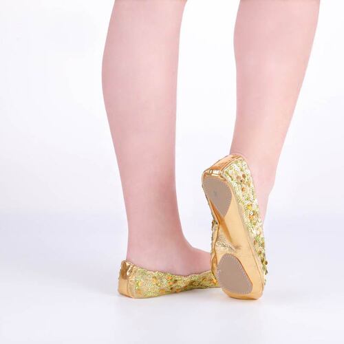 Belly dance shoes Indian dance shoes belly dance dance shoes women's practice shoes soft sole dance shoes sequined gold shoes
