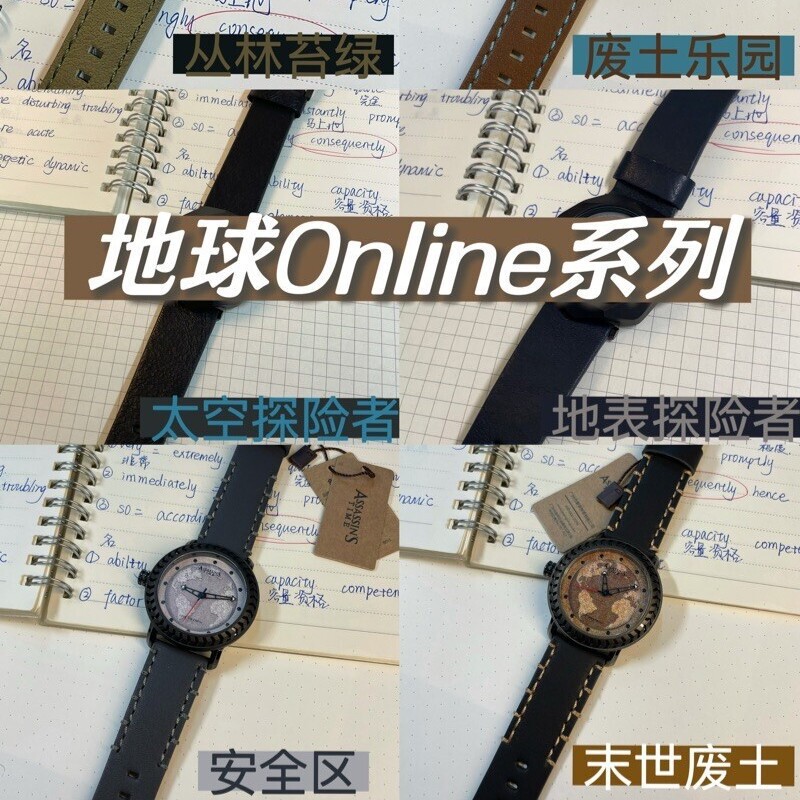 Time Assassin Fashion Men's Watch Online Earth Design Unisex Retro Personality Trendy Wristwatch Gift for Boyfriend Time Assassin Fashion Men's Watch Online Earth Design Unisex Retro Personality Trendy Wristwatch Gift for Boyfriend