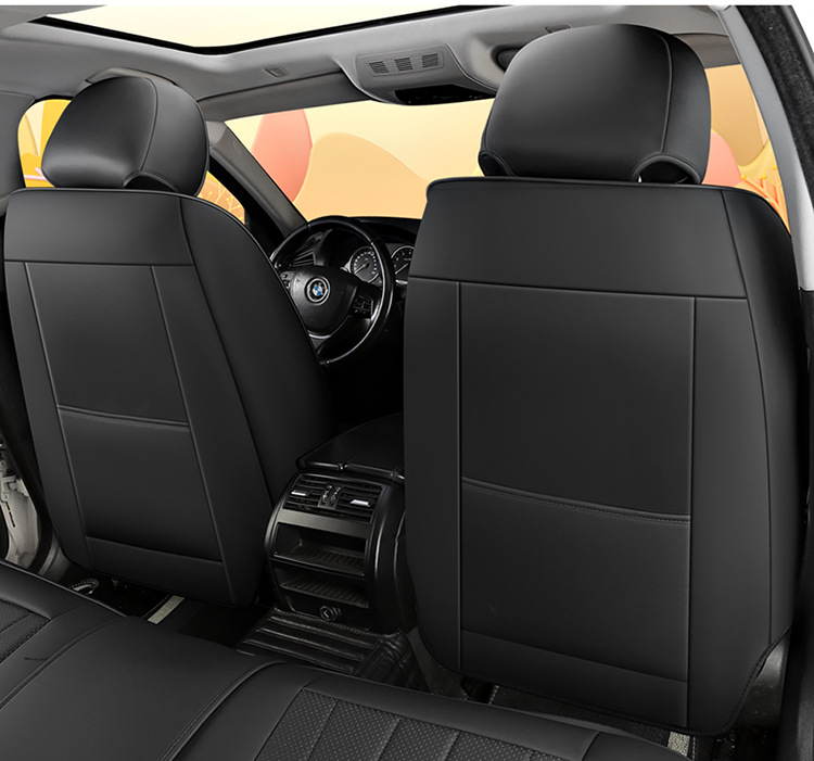 Car Seat Cushion Full Surround Leather New Model Car Seat Cover Universal for All Seasons Five-Seater Leather Special Seat Cushion Cover