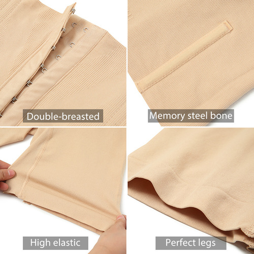 High-waisted tummy-control pants for women after childbirth, waist-cinching corset butt-lifting leggings, button-down adjustable, seamless boxer-angle large-size body-shaping pants