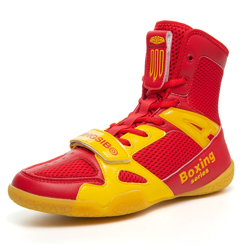 2025wrestling shoe боевой обуви специальная обувь для детей трансграничная высокая банда борцовская обувь оптовая тренировочная обувь