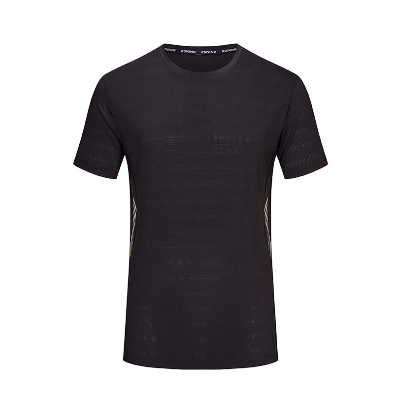 Camiseta deportiva de verano para hombre, de secado rápido, informal, para correr, baloncesto, entrenamiento, holgada, transpirable, de seda helada, de manga corta, al por mayor