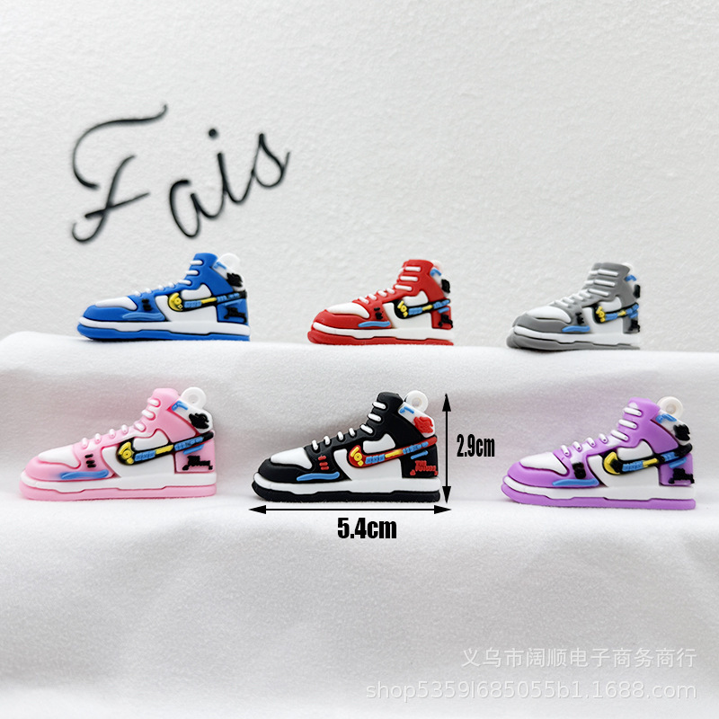 Simulated Shoe Keychain Doll Pendant Three-Dimensional Glue Nike Shoe Keychain Pendant Couple Bag Pendant