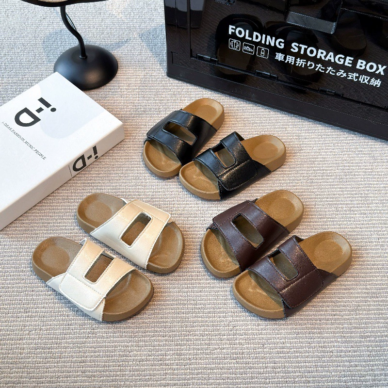 Новые летние детские сандалии в корейском стиле, тапочки Birkenstock в лесном стиле, летняя универсальная обувь для мальчиков, пляжная обувь для девочек на мягкой подошве.