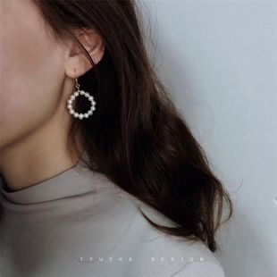 Little Red Riding Book Handmade high quality Natural Freshwater Pearl American 14 Gold Gentle Face Small Earrings for Women
