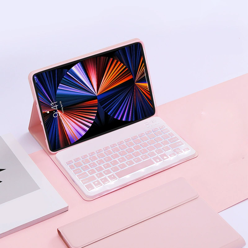 Клавиатурный чехол (Lenovo) Tab M11 TB-330FU/331FC — Bluetooth клавиатура с подсветкой и сенсором, кожаный чехол